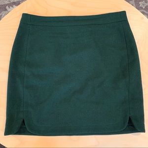 J. Crew Factory Wool Blend Shirttail Mini